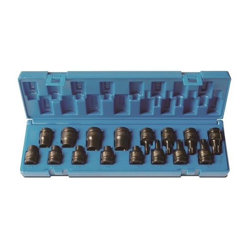 Action E-Torx & Internal Socket Set 1/2" Drive 16 Piece 633251601