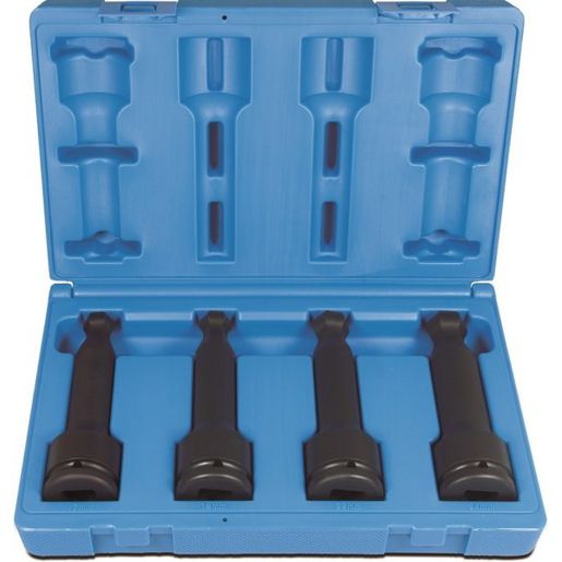 Action Hex Impact Socket Set Ball-End 3/4" Drive 4 Piece Metric 6484N0401