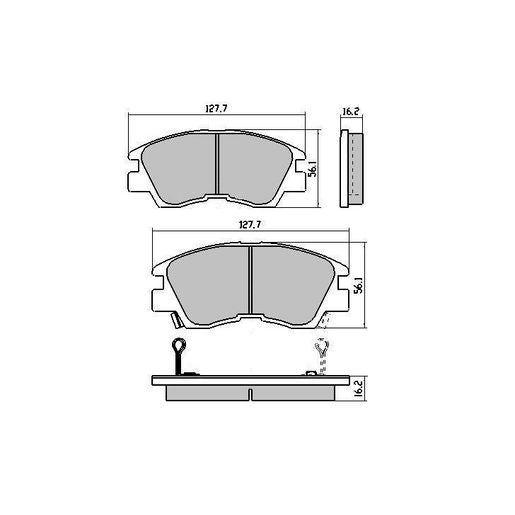 RDA GP Max Brake Pad Set Front RDB1113