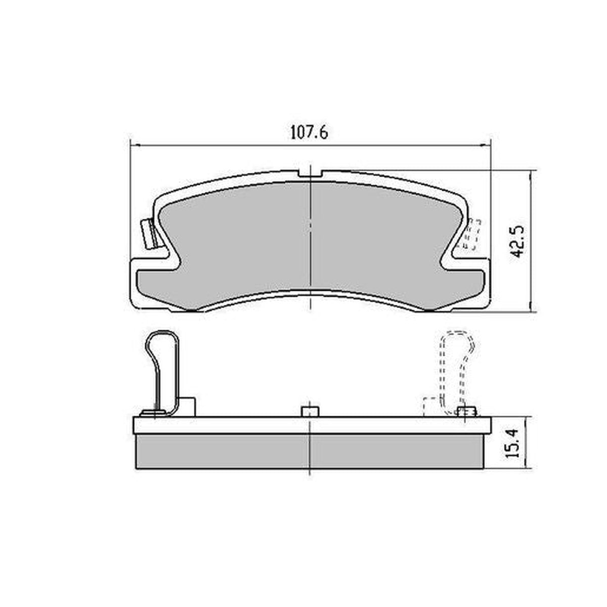 RDA Phantom Ceramic Brake Pad Set Rear RDC1147