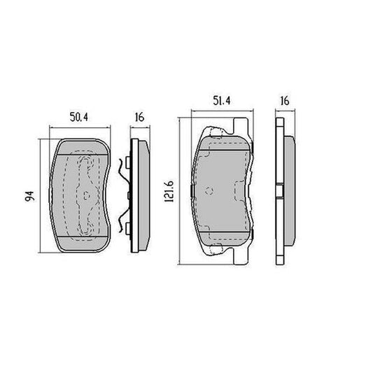 RDA Phantom Ceramic Brake Pad Set Front RDC2018