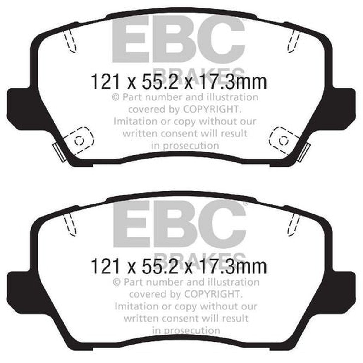 RDA Phantom Ceramic Brake Pad Set Front RDC2448