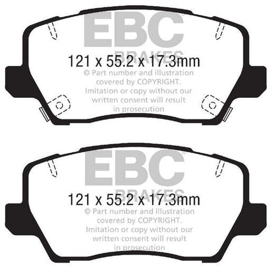 RDA Phantom Ceramic Brake Pad Set Front RDC2448