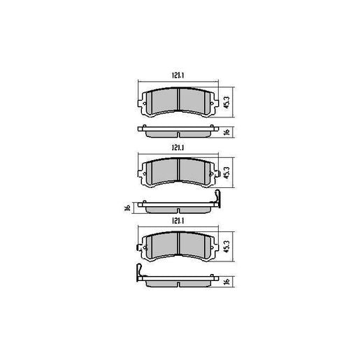RDA Phantom Ceramic Brake Pad Set Rear RDC1994