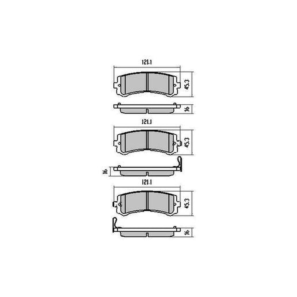 RDA GP Max Brake Pad Set Rear RDB1994