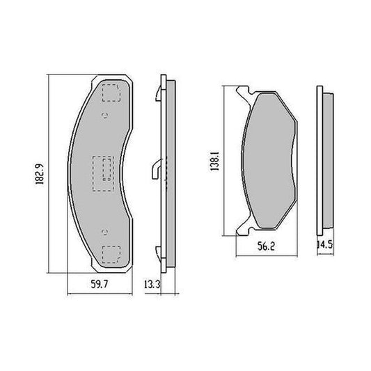 RDA Phantom Ceramic Brake Pad Set Front RDC1004