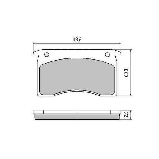 RDA Phantom Ceramic Brake Pad Set Front RDC1028