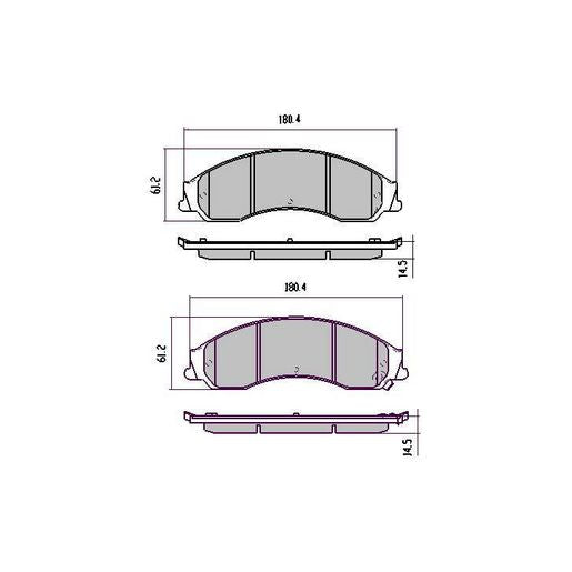 RDA Phantom Ceramic Brake Pad Set Front RDC1995