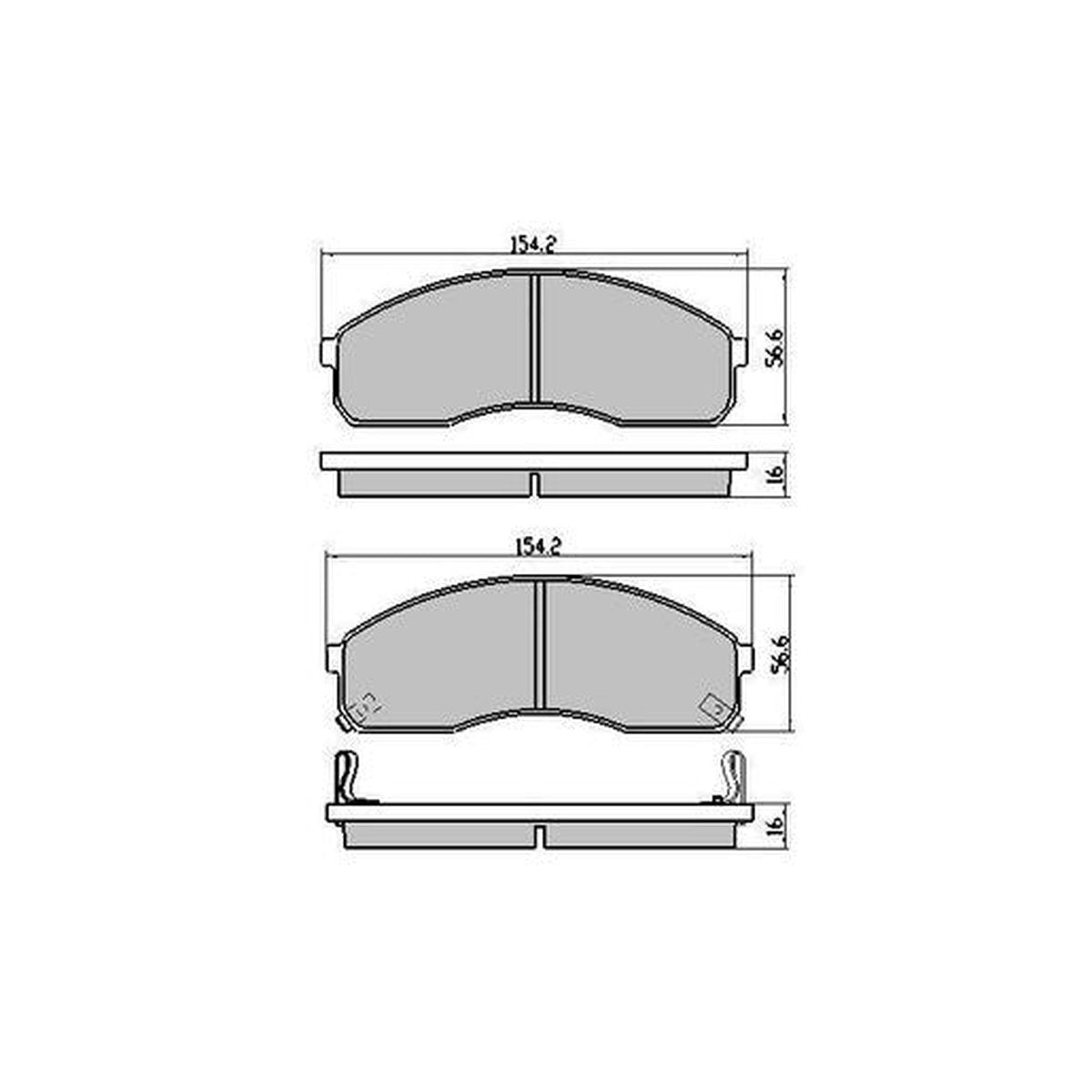 RDA Phantom Ceramic Brake Pad Set Front RDC1925