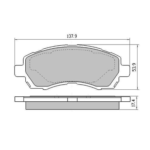 RDA Phantom Ceramic Brake Pad Set Front RDC1363