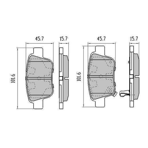 RDA Phantom Ceramic Brake Pad Set Rear RDC2014