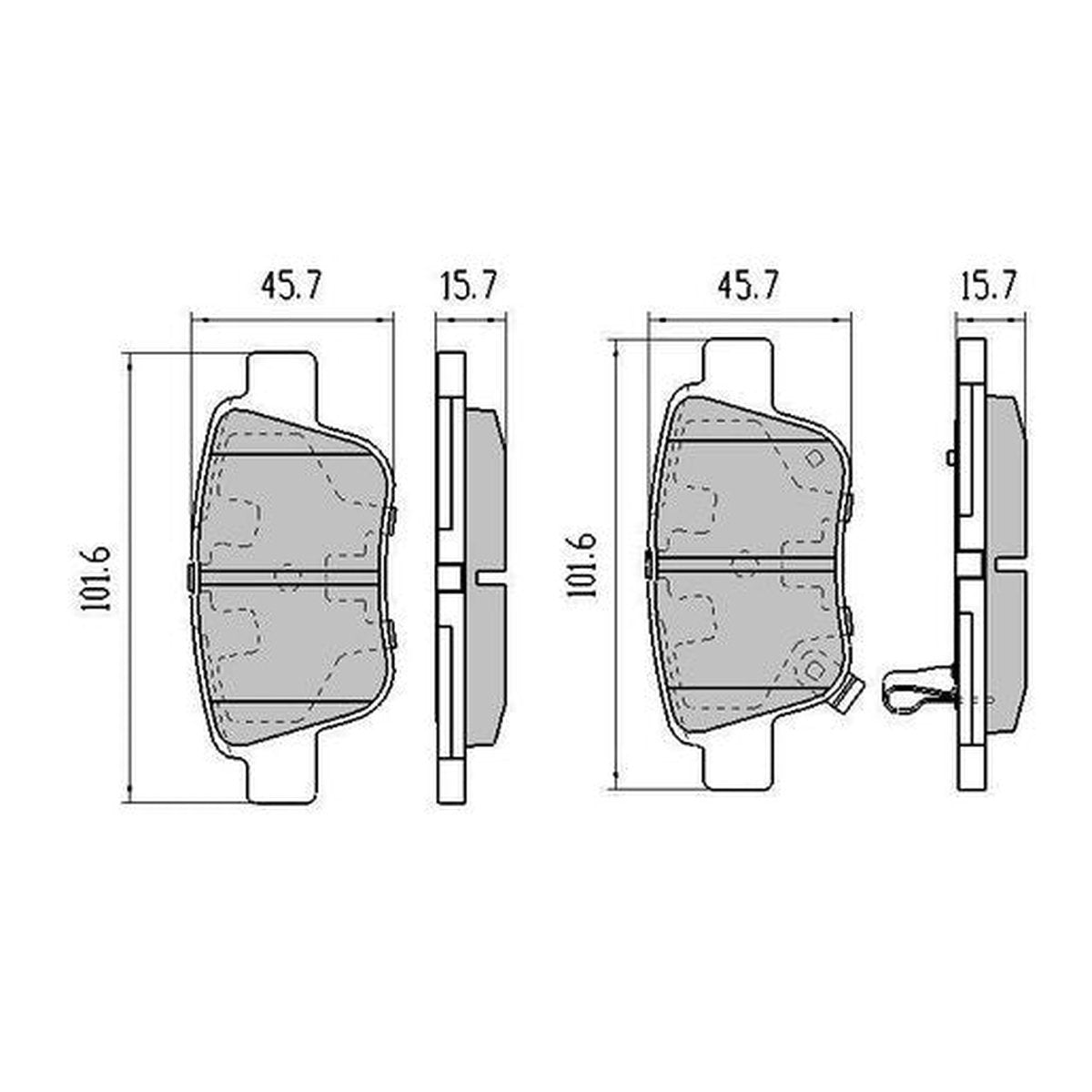 RDA GP Max Brake Pad Set Rear RDB2014