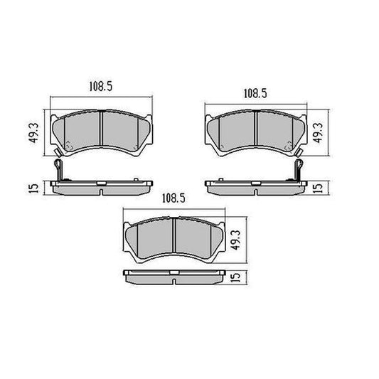 RDA Phantom Ceramic Brake Pad Set Front RDC1367