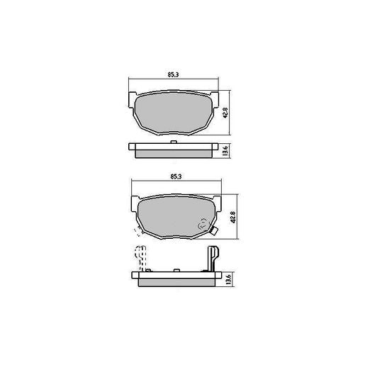 RDA Phantom Ceramic Brake Pad Set Rear RDC325