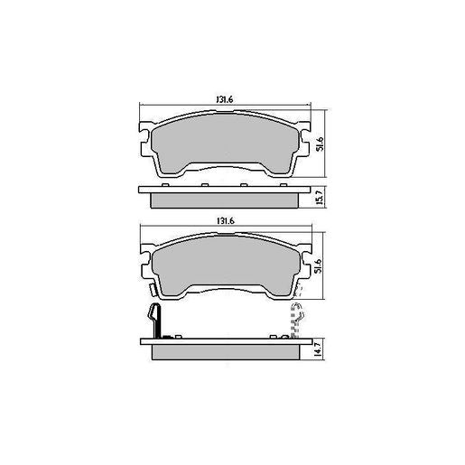 RDA Phantom Ceramic Brake Pad Set Front RDC1362