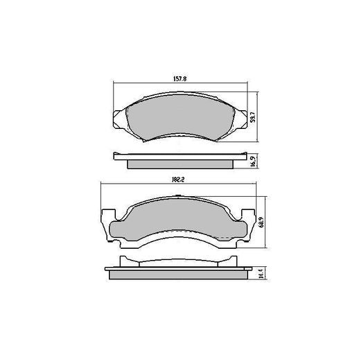 RDA Phantom Ceramic Brake Pad Set Front RDCS788