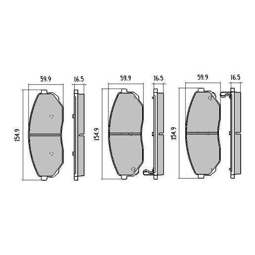 RDA GP Max Brake Pad Set Front RDB2011