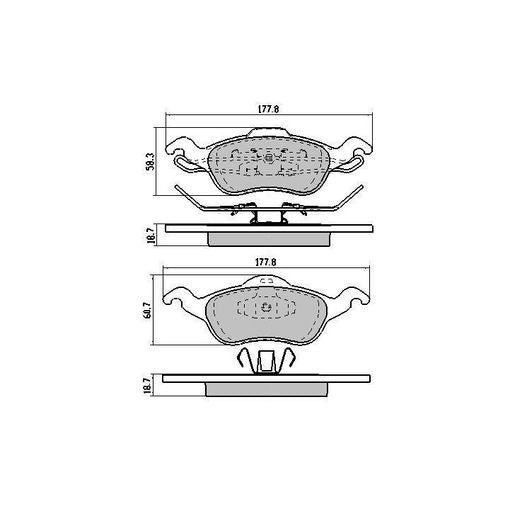 RDA Phantom Ceramic Brake Pad Set Front RDC7690