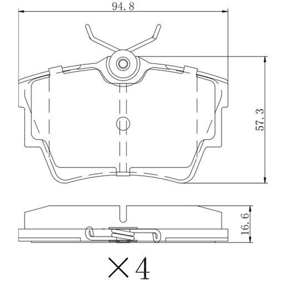 RDA Phantom Ceramic Brake Pad Set Rear RDC1389