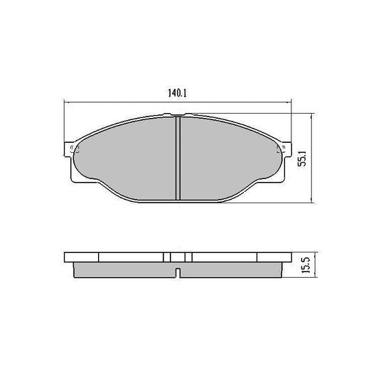 RDA GP Max Brake Pad Set Front RDB1205