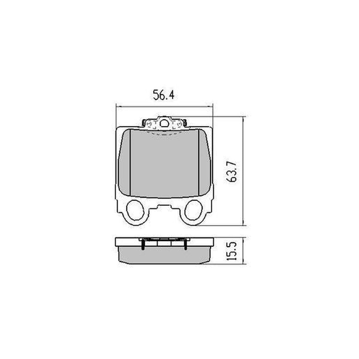 RDA Phantom Ceramic Brake Pad Set Rear RDC1416