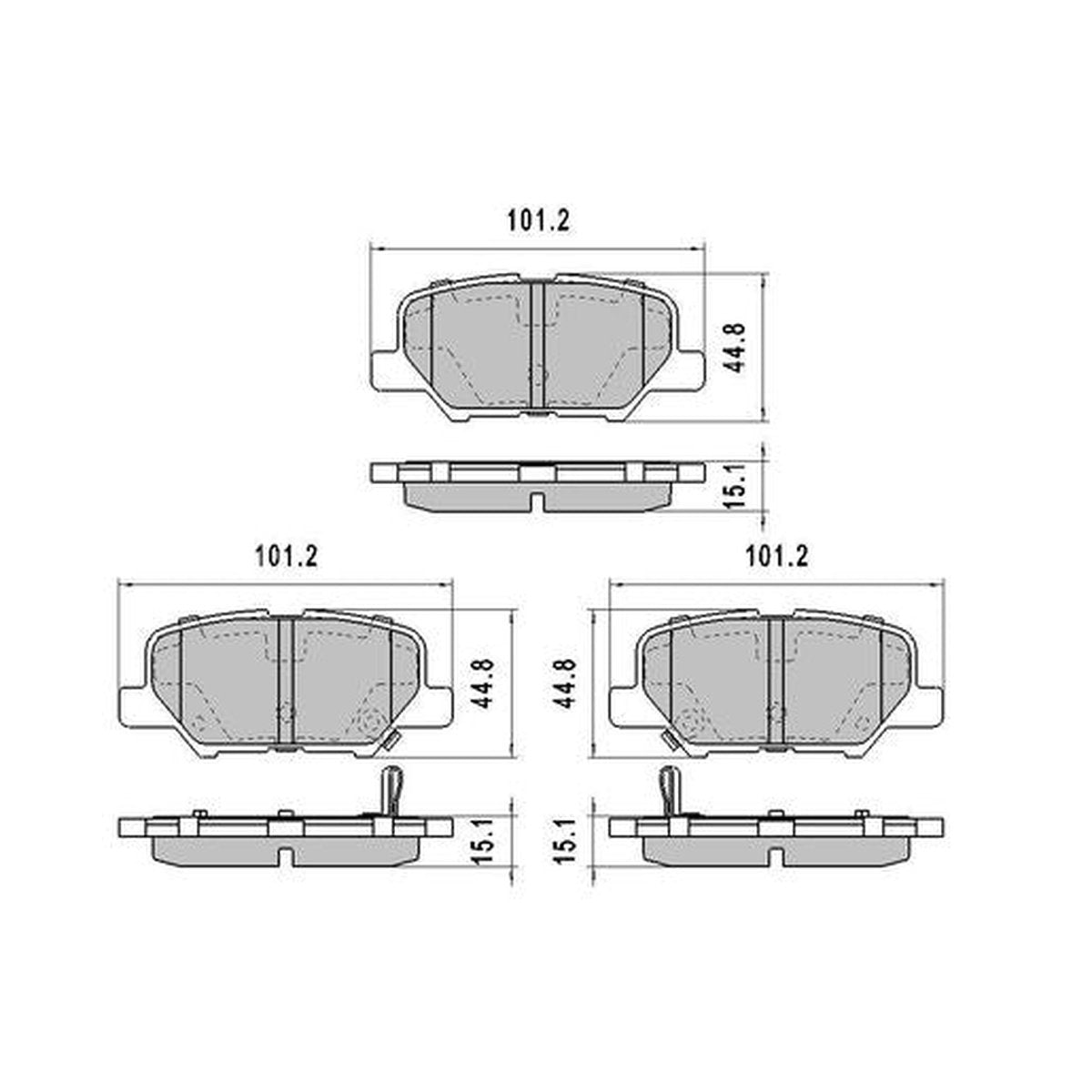 RDA Phantom Ceramic Brake Pad Set Rear RDC2231
