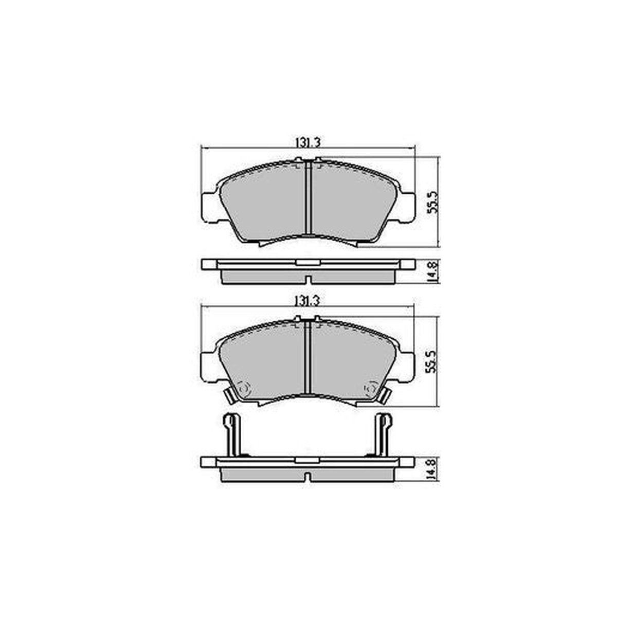 RDA Phantom Ceramic Brake Pad Set Front RDC1262