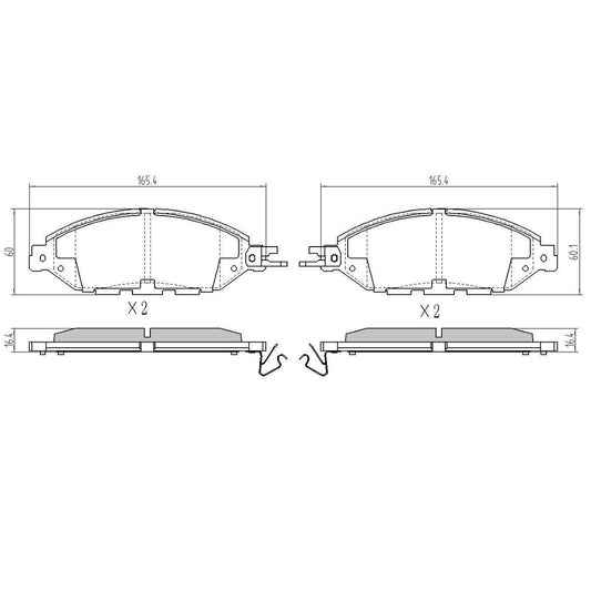 RDA Phantom Ceramic Brake Pad Set Front RDC2384