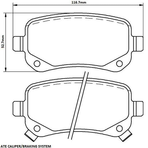 RDA Phantom Ceramic Brake Pad Set Rear RDC2436