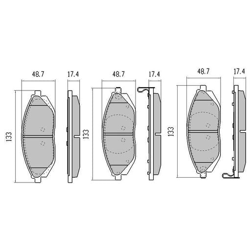 RDA GP Max Brake Pad Set Front RDB2176