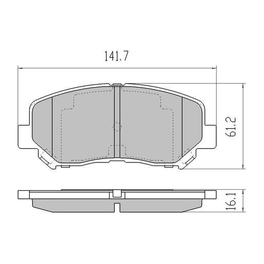 RDA GP Max Brake Pad Set Front RDB2209