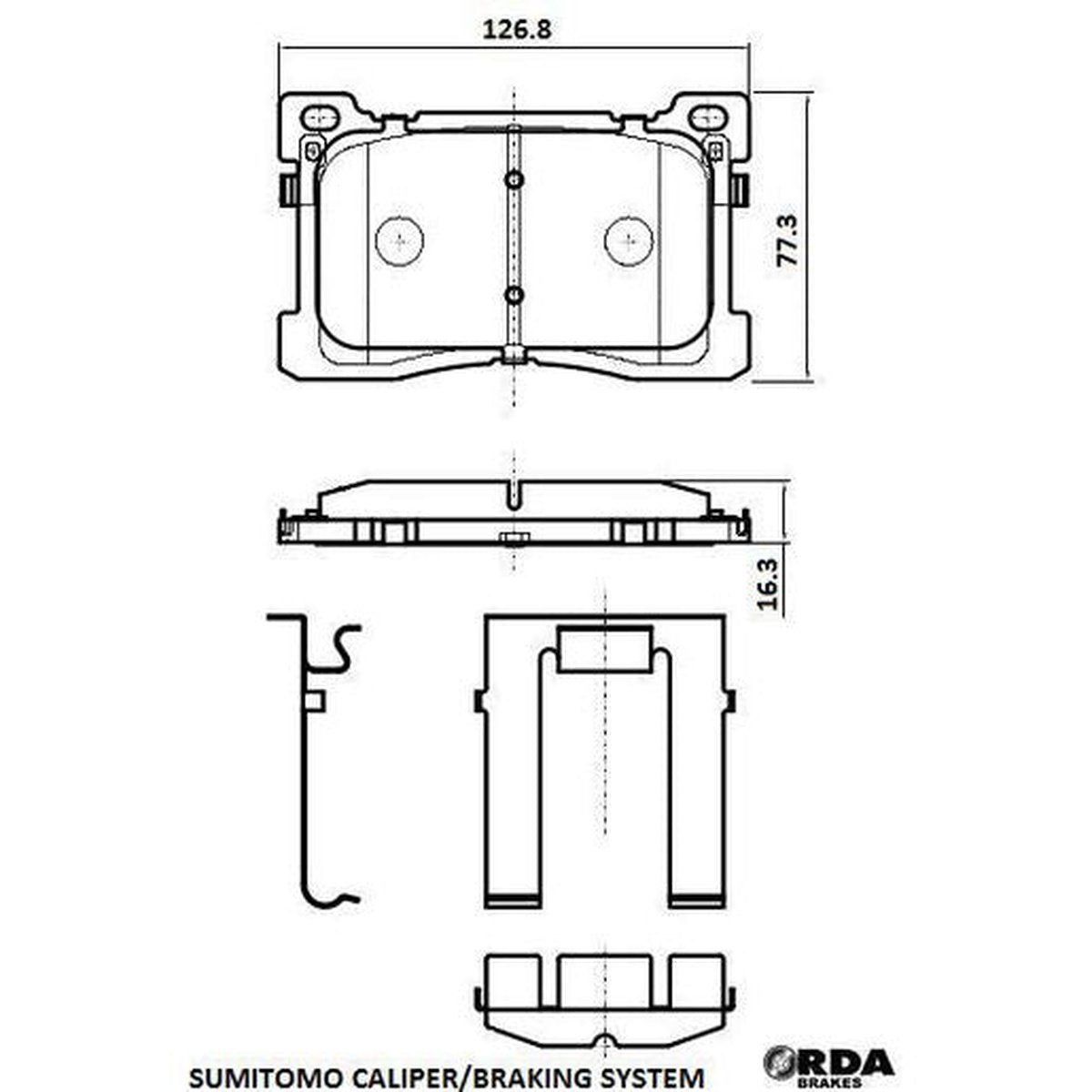 RDA Brakes Extreme Brake Pad Set Front RDX2434SM