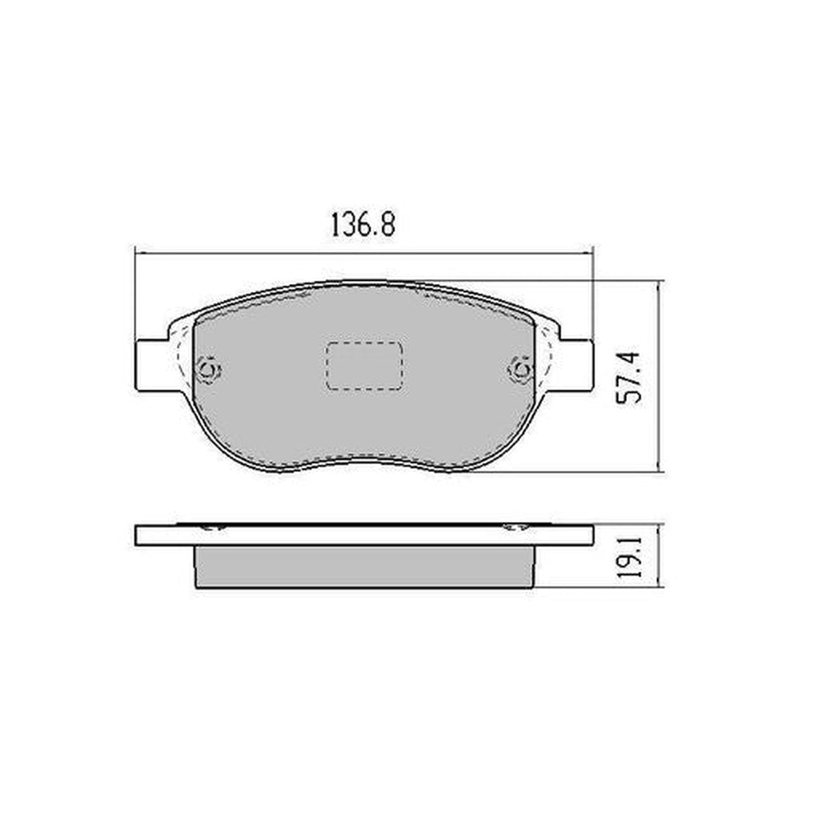 RDA GP Max Brake Pad Set Front RDB1953