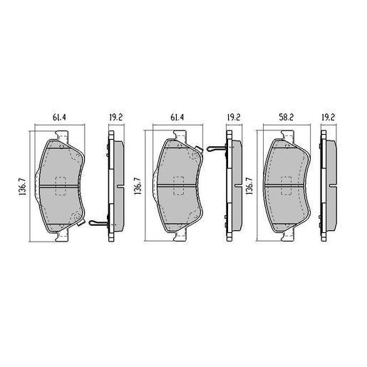 RDA GP Max Brake Pad Set Front RDB2182