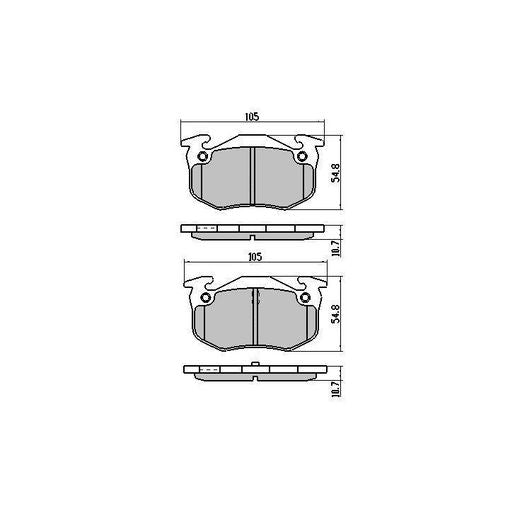 RDA Phantom Ceramic Brake Pad Set Rear RDC1301