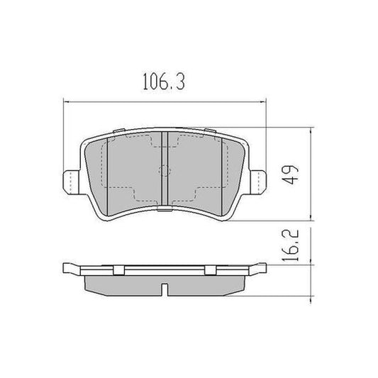 RDA Phantom Ceramic Brake Pad Set Rear RDC2199