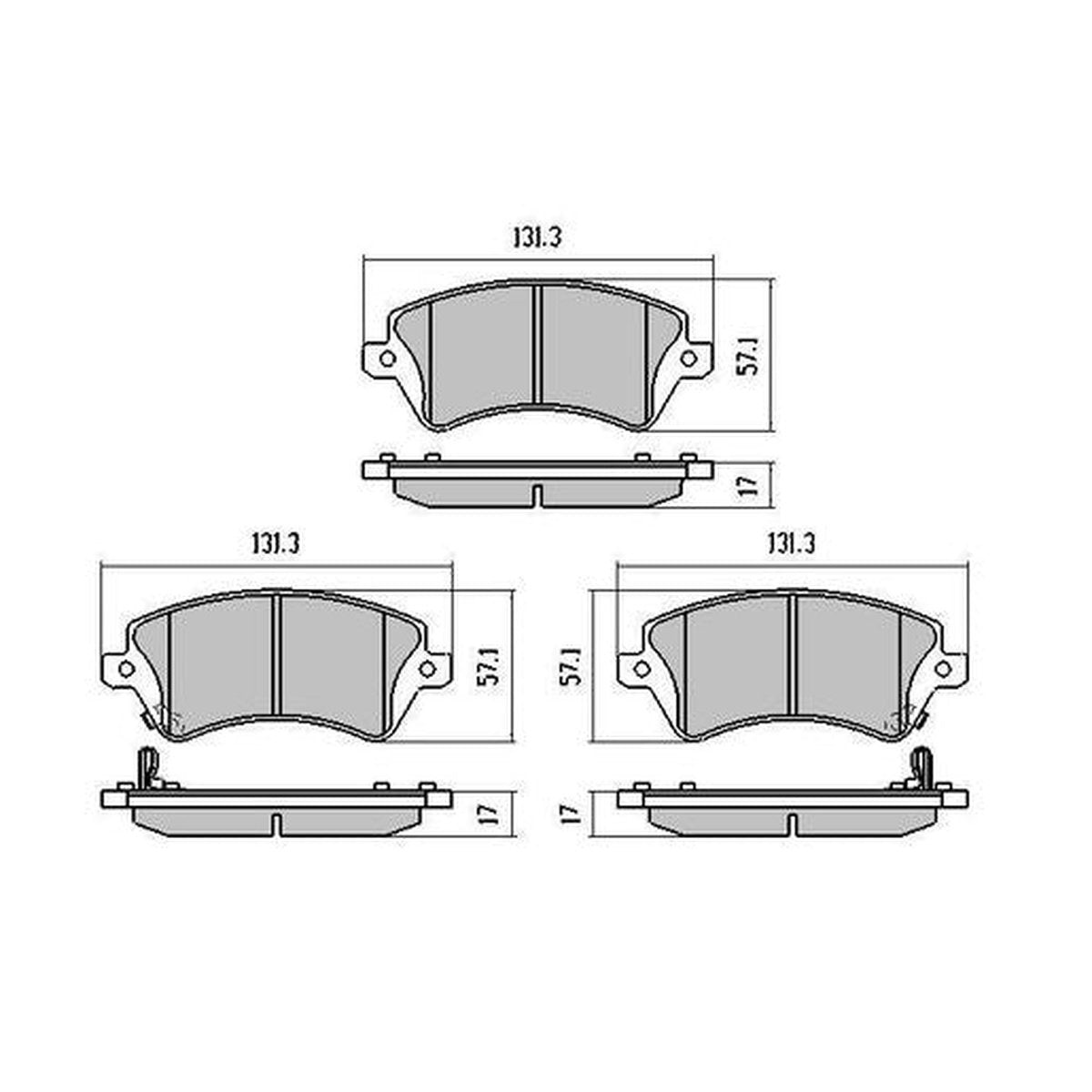 RDA Phantom Ceramic Brake Pad Set Front RDC1981