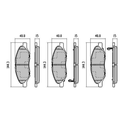 RDA Phantom Ceramic Brake Pad Set Front RDC1927