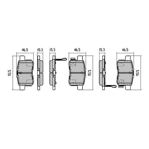 RDA Phantom Ceramic Brake Pad Set Rear RDC2050