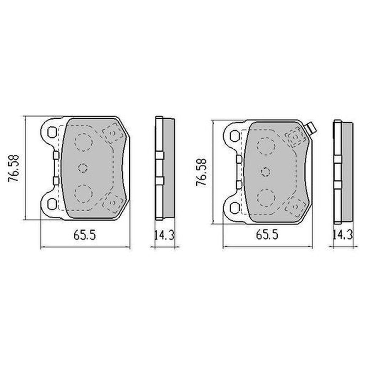 RDA Phantom Ceramic Brake Pad Set Rear RDC2160