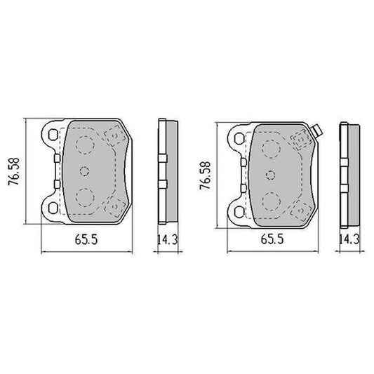 RDA Phantom Ceramic Brake Pad Set Rear RDC2160