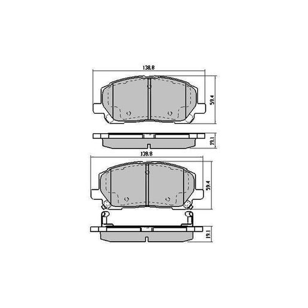 RDA GP Max Brake Pad Set Front RDB1488