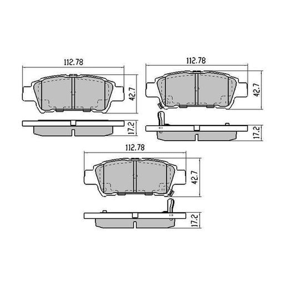 RDA Phantom Ceramic Brake Pad Set Rear RDC1660