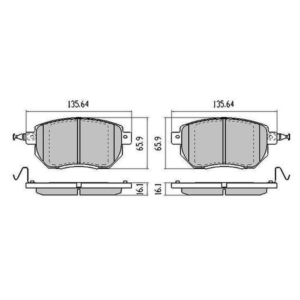 RDA GP Max Brake Pad Set Front RDB1516