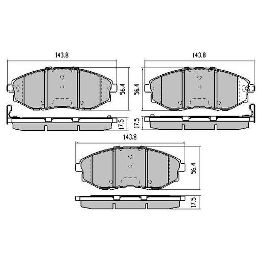 RDA GP Max Brake Pad Set Front RDB1688
