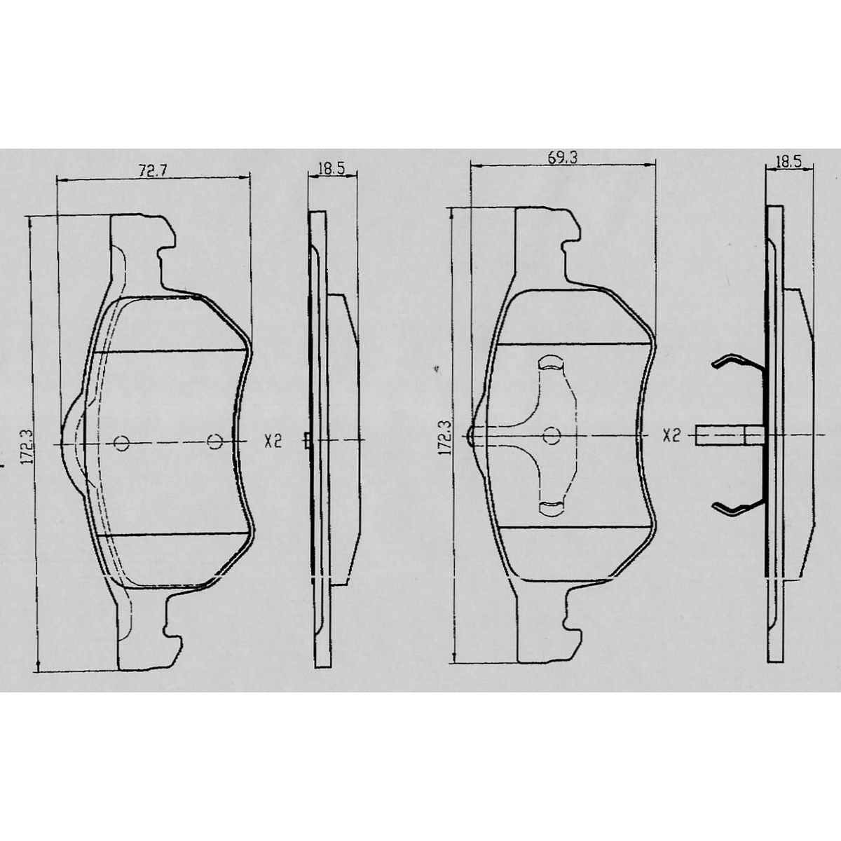 RDA GP Max Brake Pad Set Front RDB1984