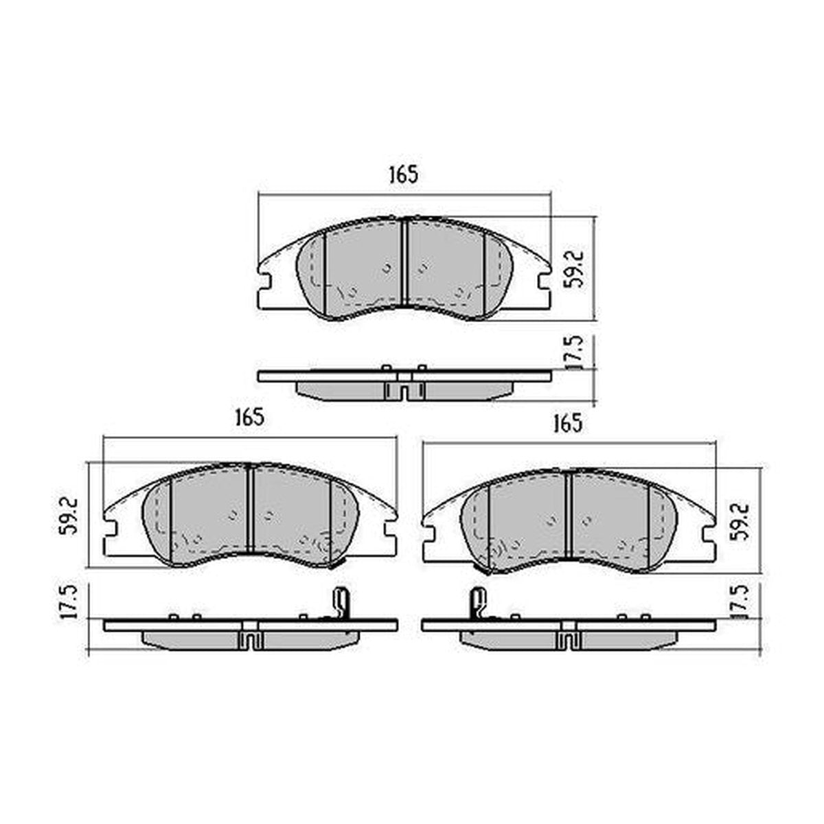 RDA Phantom Ceramic Brake Pad Set Front RDC1993