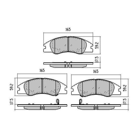 RDA Phantom Ceramic Brake Pad Set Front RDC1993