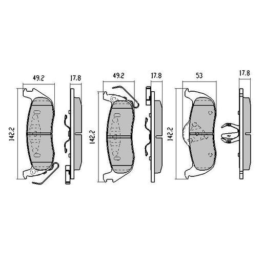 RDA Phantom Ceramic Brake Pad Set Rear RDC1935