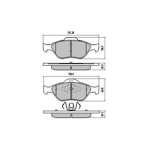 RDA Phantom Ceramic Brake Pad Set Front RDC1724
